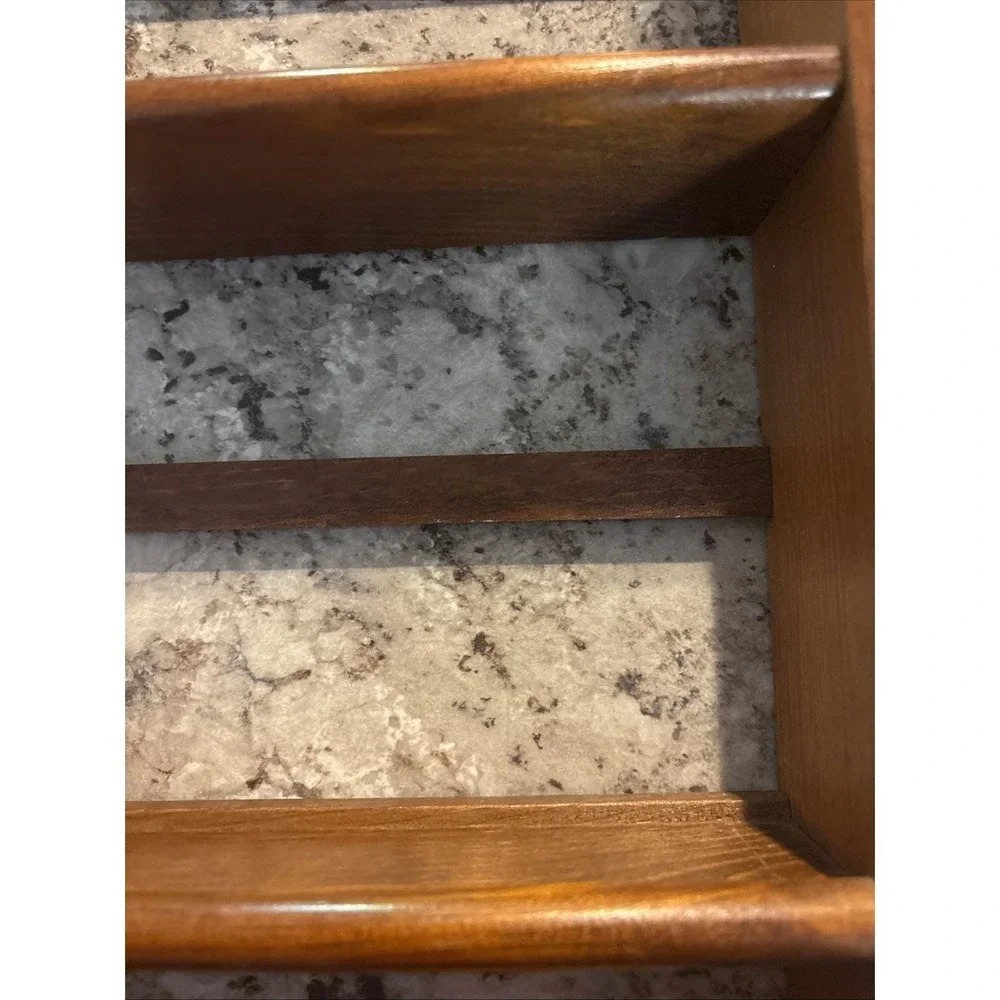 Vintage McCormick Wooden Wall Spice Rack Herbs & Spices Kitchen 3 Tier Shelf